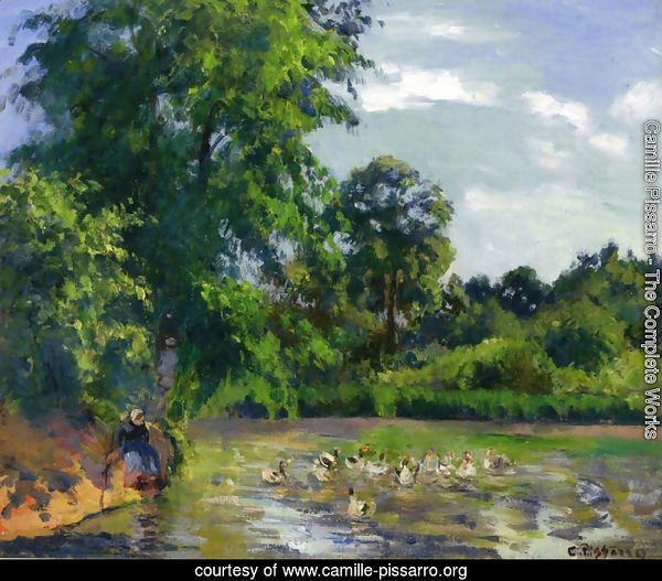 Ducks on the Pond at Montfoucault