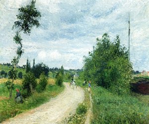 Camille Pissarro - The Auvers Road, Pontoise