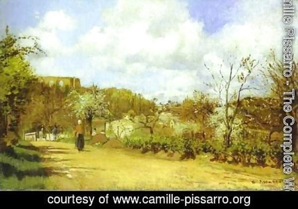 Camille Pissarro - Spring in Louveciennes