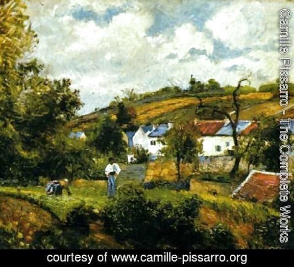 Camille Pissarro - Aldeia perto de Pontoise