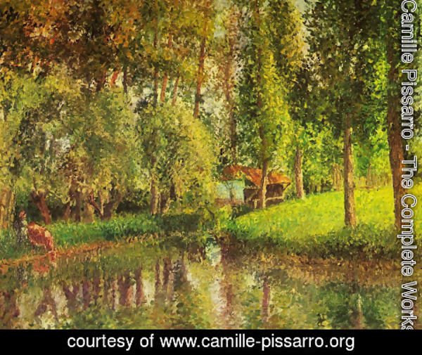 Camille Pissarro - Bazincourt laundry
