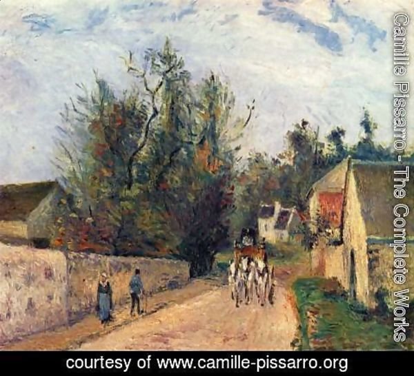 Camille Pissarro - Postkutsche nach Ennery