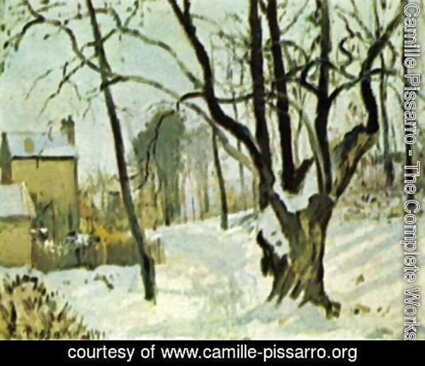 Camille Pissarro - Schnee in Louveciennes