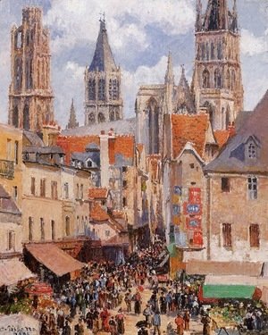 The Old Market and the Rue de l'Epicerie in Rouen