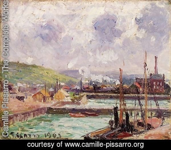 Camille Pissarro - View of Dunquesne and Berrigny Basins in Dieppe