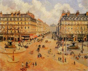 Avenue de l Opera Morning Sunshine 1898
