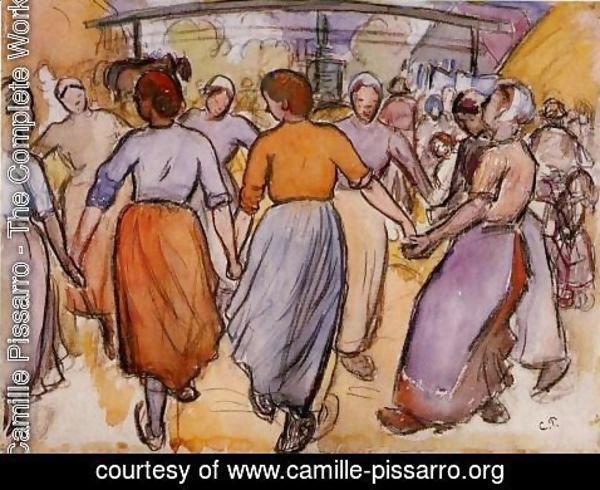Camille Pissarro - La Riviere aux Saules Eragny  1888