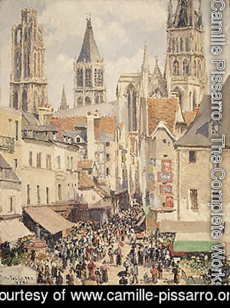 Camille Pissarro - Rue de l'eicerie Rouen 1898