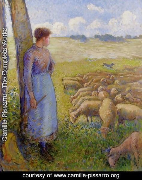 Camille Pissarro - Shepherdesses  1887