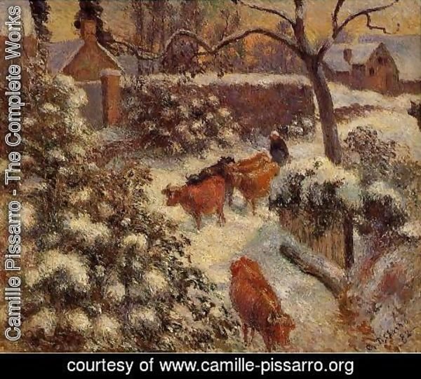 Camille Pissarro - Springtime at Eragny (study)  1890