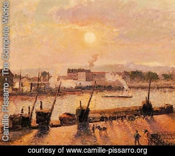 Camille Pissarro - Sunset Rouen  1898