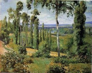 Camille Pissarro - The Cote des Boeurs at lHermitage near Pontoise  1877