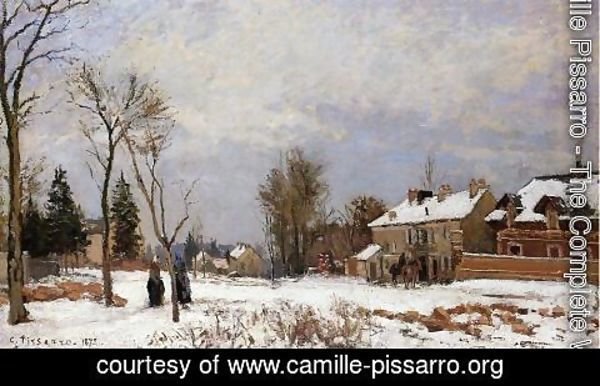 Camille Pissarro - The Rising Path Pontoise  1875