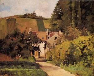 Camille Pissarro - Village Street Pontoise  1868