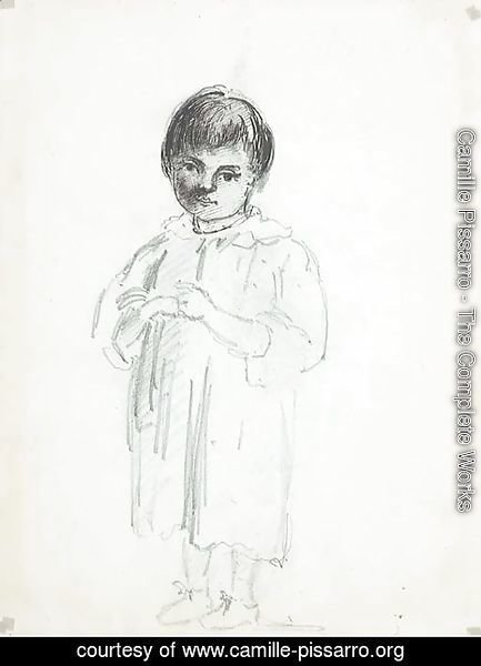 Camille Pissarro - A standing boy