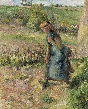 Camille Pissarro - Femme bachant