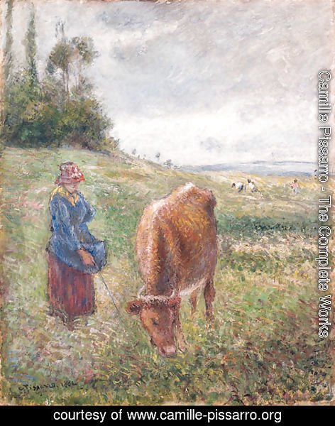 Camille Pissarro - Gardeuse de vache, Cte des Grouettes, Pontoise