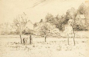 Camille Pissarro - Jardin maraicher a l'Hermitage