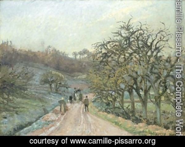 Camille Pissarro - L'allee de pommiers pres d'Osny, Pontoise
