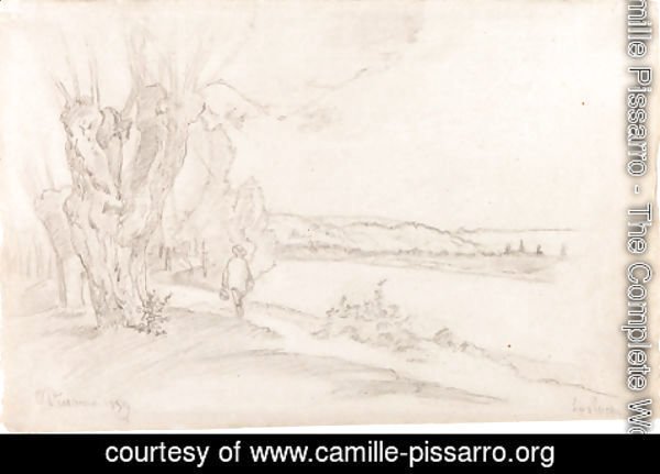 Camille Pissarro - La balade de la Roche-Guyon