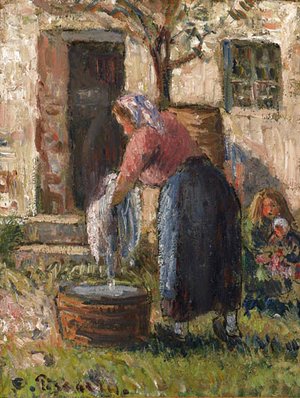 Camille Pissarro - La laveuse