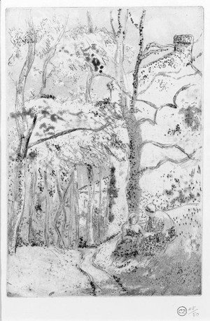 Camille Pissarro - La Maison Rondest, a l'Hermitage