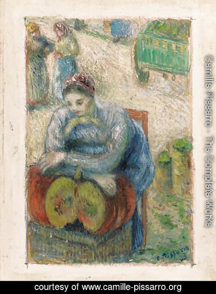 Camille Pissarro - La marchande de potirons, Pontoise
