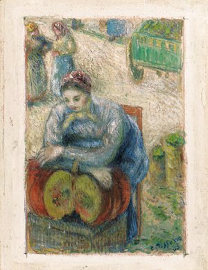 Camille Pissarro - La marchande de potirons, Pontoise