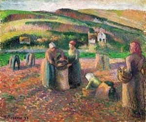 Camille Pissarro - La Recolte des Pommes de Terre