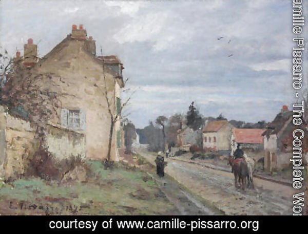 Camille Pissarro - La route de Louveciennes