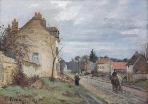 Camille Pissarro - La route de Louveciennes