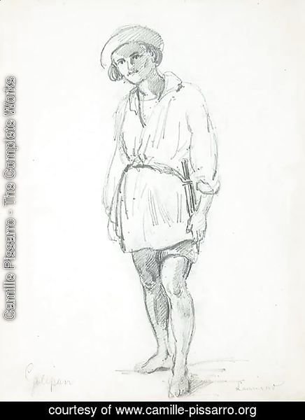 Camille Pissarro - Lauriano standing in a hut, Galipan