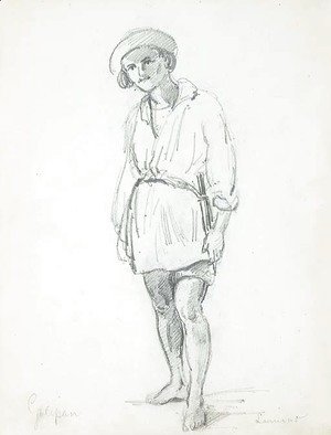 Camille Pissarro - Lauriano standing in a hut, Galipan