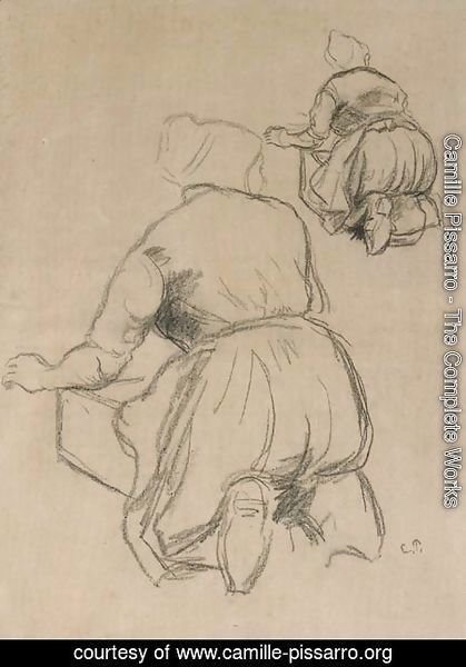 Camille Pissarro - Lavandieres