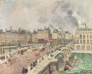 Camille Pissarro - Le Pont Neuf, naufrage de la 'Bonne Mere'