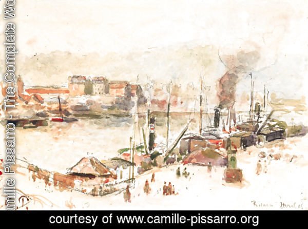 Camille Pissarro - Le port de Rouen