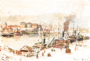 Camille Pissarro - Le port de Rouen