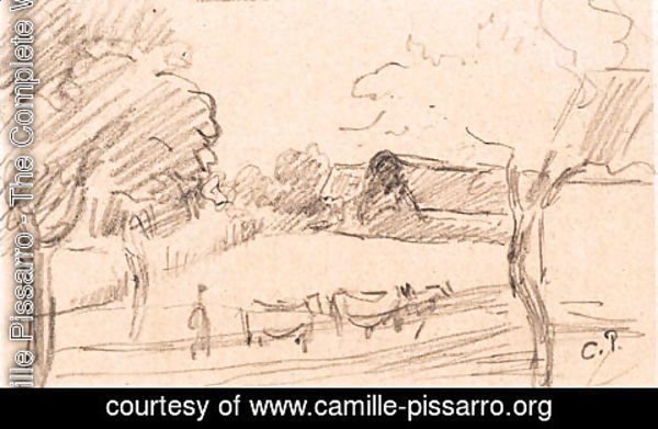 Camille Pissarro - Le Vacher