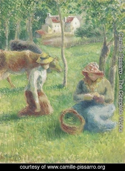 Camille Pissarro - Les gardeuses de vaches