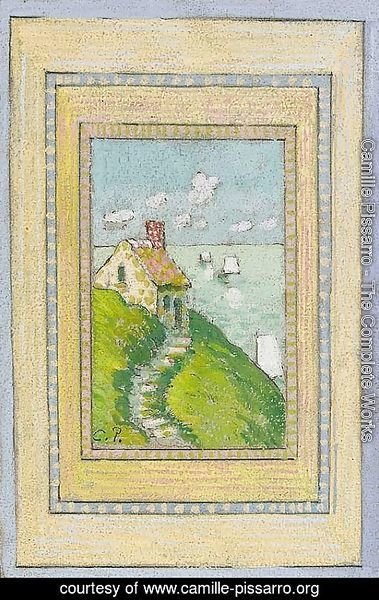 Camille Pissarro - Maison sur la falaise