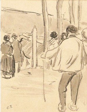 Camille Pissarro - Marche au betail (Live stock market)