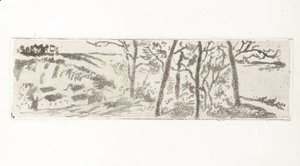 Camille Pissarro - Paysage en Long (Delteil 17)
