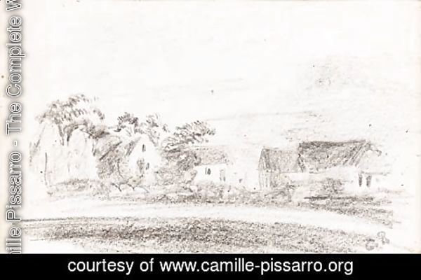 Camille Pissarro - Prairie et Moulin