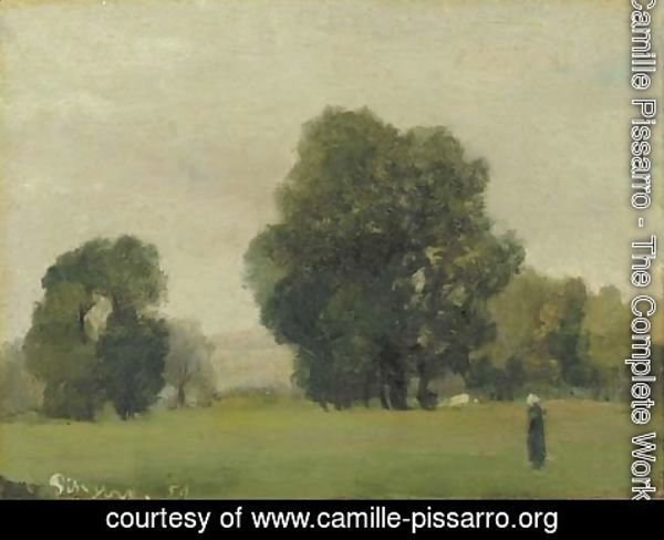 Camille Pissarro - Prairies de La Roche-Guyon
