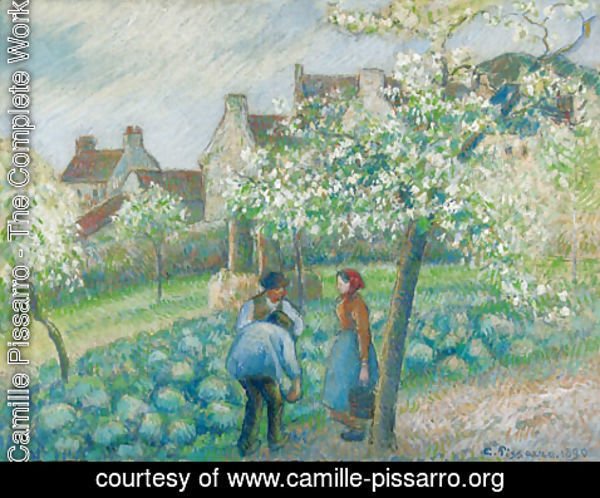 Camille Pissarro - Pruniers en fleurs
