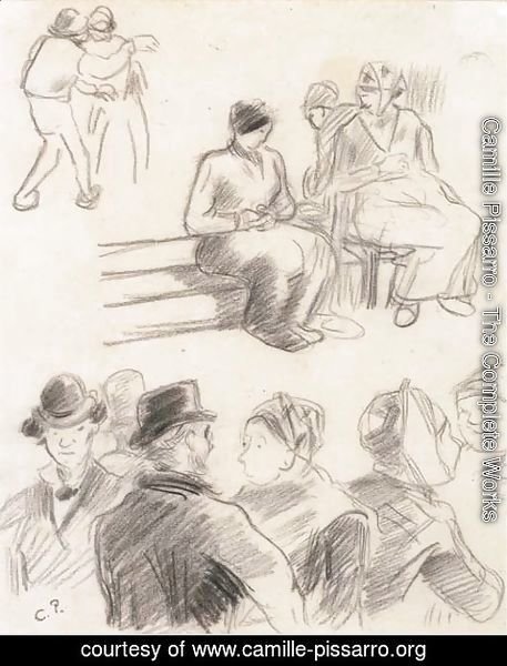 Camille Pissarro - Scene au marche