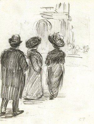 Camille Pissarro - Trois figures