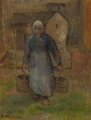 Camille Pissarro - La Femme Au Puits
