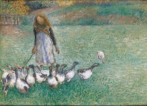 Camille Pissarro - Petite Gardeuse D'Oies