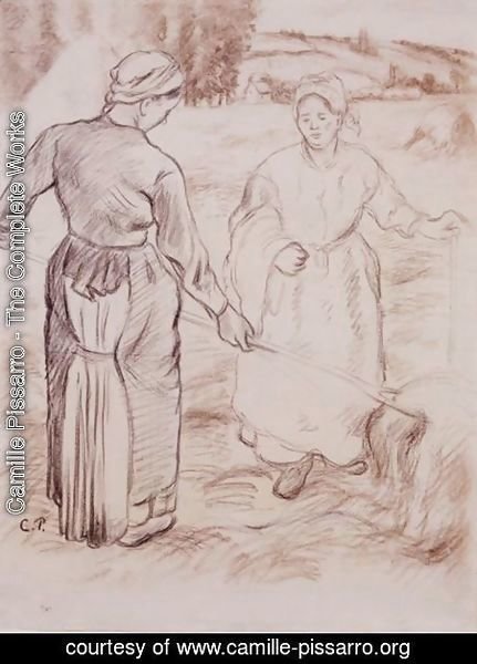 Camille Pissarro - Les Deux Faneuses